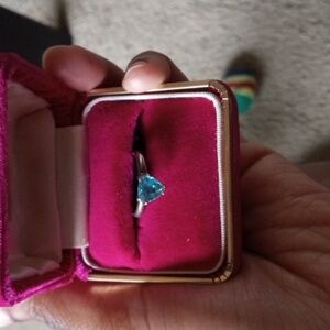 Blue Topaz Sterling Silver 925 Ring